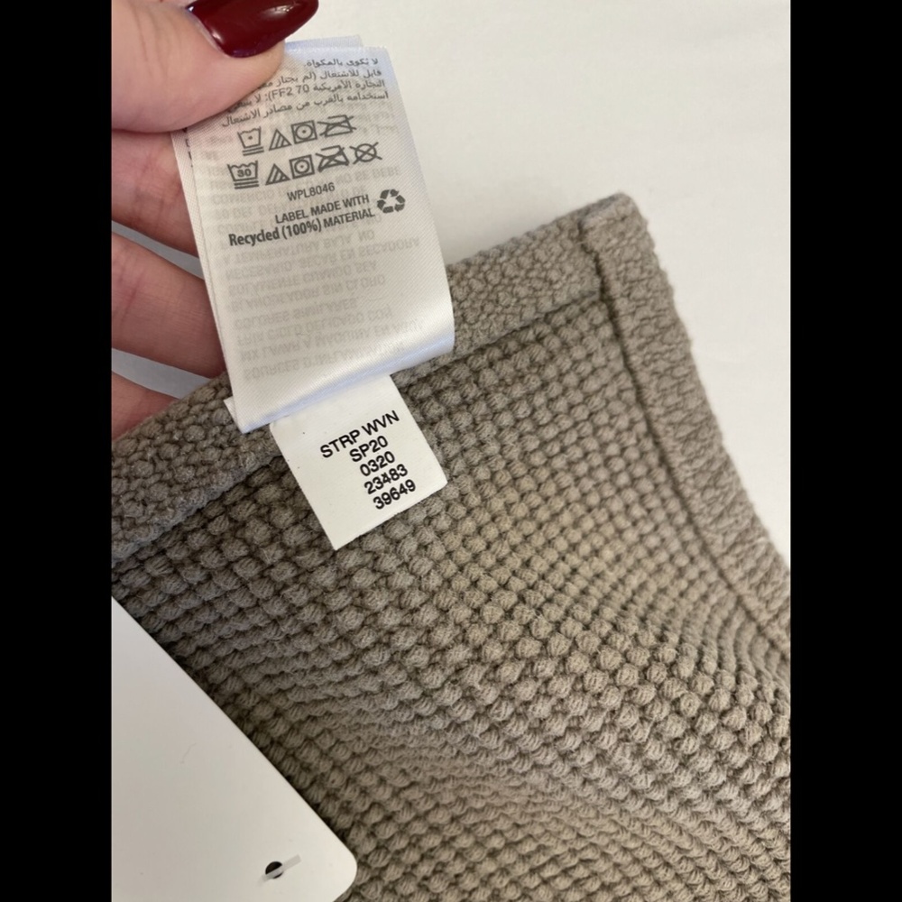 NWT Hotel Collection  [SZ 22 x 36 ] Woven Stripe Bath Mat in Pearl Grey‎ - Picture 12 of 12